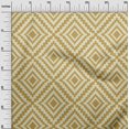 thumbnail image 3 of oneOone Polyester Spandex Mustard Yellow Fabric Geometric Craft Projects Decor Fabric Printed By The Yard 56 Inch Wide, 3 of 4