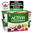 thumbnail image 2 of Activia Probiotic Yogurt, Apple-Blackberry/Raspberry/Cherry/Strawberry-Rhubarb, 12x100g, 2 of 8