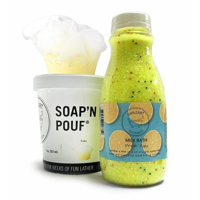 garb2ART Ensemble-Cadeau de Bain Fait à la Main Savon et Lait avec Divers Fragrances