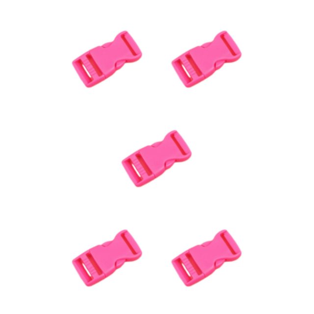 relayinert 10pcs/set Easy To Buckle Strap With Multi-Color Clasp Belt Buckles High Compatibility ABS Release Buckle Hook Buckle Rose Red 5Set