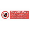 thumbnail image 1 of 2" No Junk Mail No Salesperson Sign Vinyl Sticker, 1 of 1
