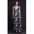 thumbnail image 4 of Bimba Robe Longue Chic à Imprimé Floral pour Femme, Style Bohème, Maxi d'Été, Tenue de Plage - Petit, 4 of 6