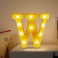 thumbnail image 5 of TopLLC Christmas Decor LED Letter Lights Sign Light Up For Home Party Wedding Decoration Light Up Letters Alphabet Letter Sign Battery Powered For Christmas Birthday Party Decoration warning light, 5 of 5