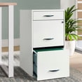 thumbnail image 2 of Pemberly Row Metal 3 Drawer Steel File Cabinet in White, 2 of 2