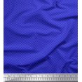 thumbnail image 1 of Soimoi Blue Moss Georgette Fabric Diamond Geometric Printed Craft Fabric by the Yard 42 Inch Wide, 1 of 5