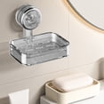 thumbnail image 2 of Plastic Storage Box,Suction Cup Wall Mounted Soap Box - No Punch Bathroom Soap Storage Rack for Household, 2 of 6