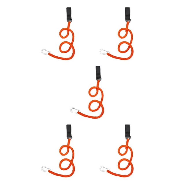 Youkk Canoe Paddle Leash Board Rope Elastic Safety Lanyard Cord Water Sports Boats 1 Piece 5Set