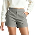thumbnail image 2 of YanHoo Shorts de Golf pour Femmes Taille Haute Extensibles Shorts Courts Décontractés de Travail Plein Air Randonnée avec Poches, 2 of 8