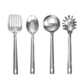 thumbnail image 1 of Mainstays Stainless Steel 4-Piece Kitchen Utensil Set, Spatula, Slotted Spoon, Ladle and Pasta Spoon, 1 of 8