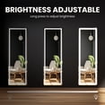 thumbnail image 3 of EDX Rectangle 60"x 16" LED Full Body Mirror, 3 Color Lighting, Free Standing Wall-Mounted for Home, 3 of 7