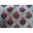 thumbnail image 4 of oneOone Cotton Silk Fabric Leaves & Floral Block Print Fabric BTY 42 Inch Wide, 4 of 4