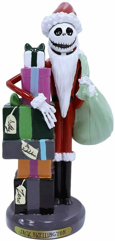 Kurt Adler 6-Inch Jack Skellington Collectible Nutcracker, Santa Outfit