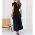 thumbnail image 3 of Robes d'Été pour Femmes 2023 Robes pour Femmes Liquidation Robe Élégante pour Femmes à Col en V Ample Sans Manches à Fermeture Éclair Sans Manches Dos Nu, 3 of 9