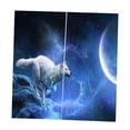 thumbnail image 2 of GUOOL Paire de Rideaux Animaux pour Chambre Salon Salle de Bain Loup des Neiges, 2 of 9