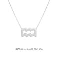 thumbnail image 4 of Ruiboury Constellation Theme Friendship Necklace Creative Comfortable Ins Exquisite Durable Rust-proof Lightweight Fashion Accessory Aquarius Silver, 4 of 6