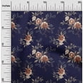 thumbnail image 2 of oneOone Viscose Chiffon Navy Blue Fabric Florals Craft Projects Decor Fabric Printed By The Yard 42 Inch Wide, 2 of 4