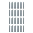 thumbnail image 2 of Mega Candles 40 pcs Unscented Gray Exquisite Mini Taper Candle, 4 Inch Tall x 1/2 Inch Diameter, Supreme Chimes, Enchantment, Rituals, Casting Spells, Witchcraft, Wiccan, Metaphysical, 2 of 4