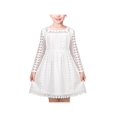 thumbnail image 1 of Flower Girls Dress White Lace Square Party Pageant Wedding Vintage Formal 6 Years, 1 of 6