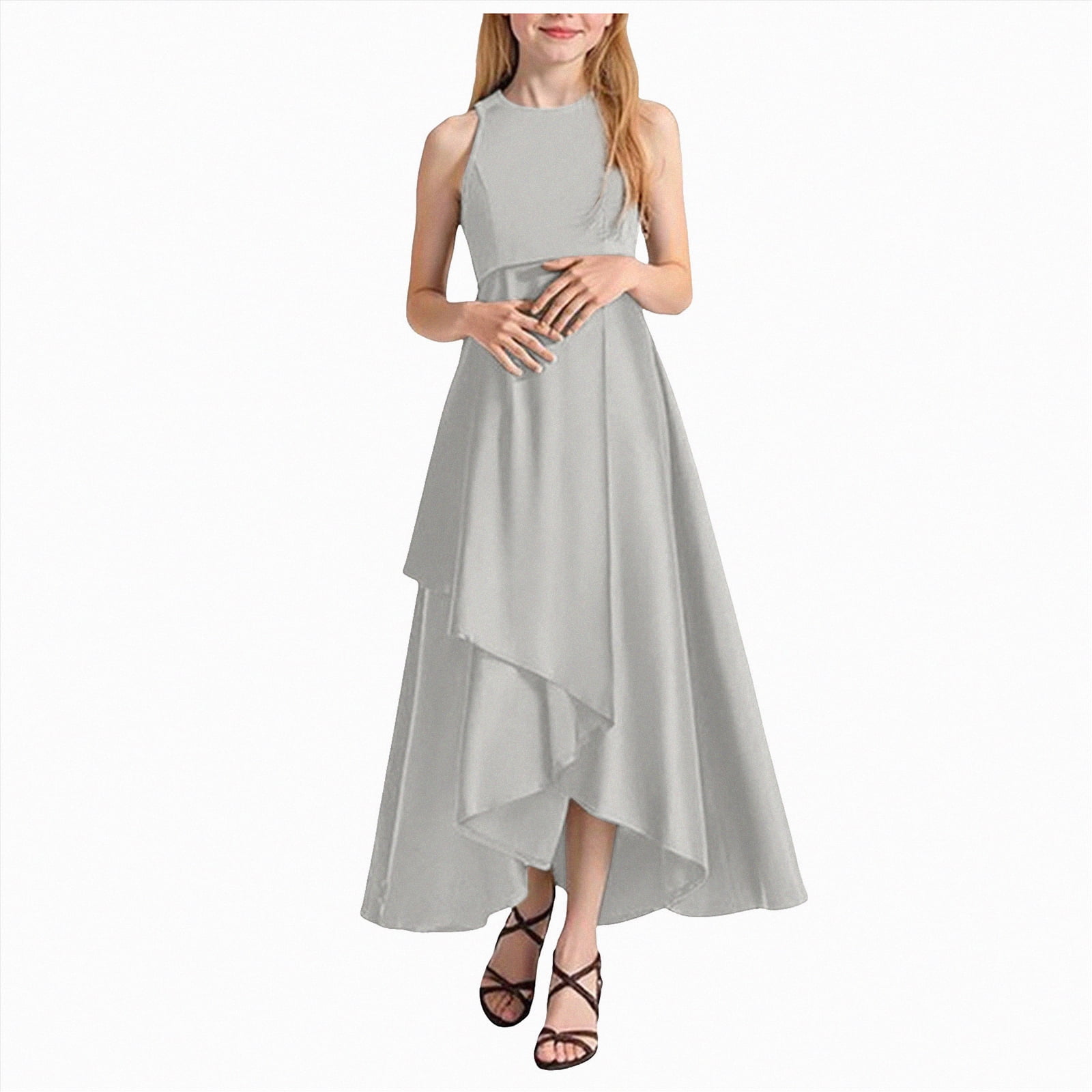winter formal dresses for tweens gdxvjhbj Girls Holiday Dress Girls Off Shoulder Ruched Bodycon Dress Teen Sleeveless Holiday Tween Dance Prom Size 12-14 (Grey,12-14 Years) collection-birthday-dresses color-blue