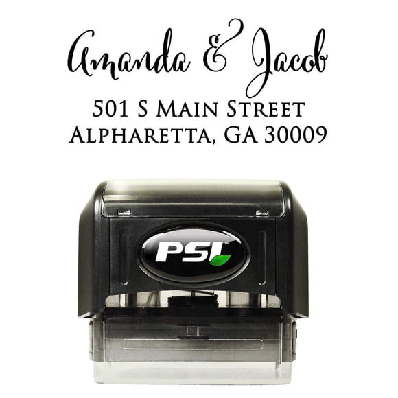 PrettySweetParty Return Address Stamp - Self Inking Custom Address Stamp, Personalized Rubber Stamper for Envelopes, Wedding Invitations, Business, Gifts