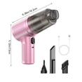 thumbnail image 3 of RRJ Wireless Car Vacuum Cleaner Handheld Portable Vacuum And Blower Cordless Mini Car Vacuum Cleaner, 280g Lightweight Car Interior Cleaner for Pet Hair Dust Crumbs, Multi-Function Auto Vacuum, 3 of 9