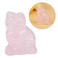 thumbnail image 5 of Pierre de Quartz Rose, Pierre de Guérison pour Chaton Sculptée en Quartz Rose, Valeur Exceptionnelle, 5 of 5