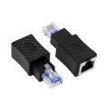 thumbnail image 1 of Adaptateur Ethernet Droit, Connecteur de Réseau LAN d'Extension RJ45 Mâle vers Femelle Cat6 (Lot de 2) (Droit), 1 of 5