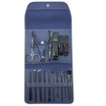 thumbnail image 3 of XYAIYT 16pcs Stainless Steel Nail Clippers Set with Folding Bag Cutter Kit and Scissors Portable Manicure Set for Home and Travel Includes High Grade Leather Case Rustproof, 3 of 4