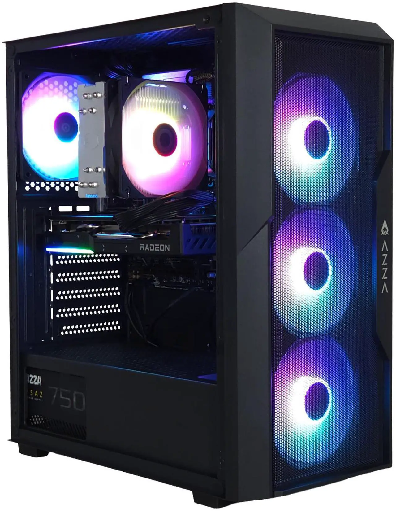 AZZA Gaming PC TABOR LITE, Intel Core Ultra 5-225F, AMD RX9060XT 8GB, 16GBx1 DDR5, 1TB M.2 SSD, Windows 11 Home