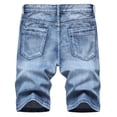 thumbnail image 3 of TopLLC Mens Shorts, Men Pant Shorts Men's High-end Ripped Personality Camouflage Stitching Trend Shorts, 3 of 8