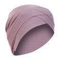 thumbnail image 2 of Women Solid India Hat Muslim Ruffle Cancer Chemo Beanie Turban Wrap Scarf Cap, 2 of 2