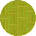 thumbnail image 1 of Ahgly Tapis Rond Lavable en Machine Intérieur Transitionnel Jaune Foncé Vert, 8 Pieds Rond, 1 of 7
