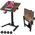 thumbnail image 1 of Mobile Folding Desk Inch  Small Sit-Stand Height Adjustable Rolling Laptop Desk  Space-Saving Portable Desk with Wheels for Home Office Craft &amp; Study, 1 of 8