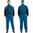 thumbnail image 5 of LiiYii Mens Long Sleeve Coverall Coverall With Zipper Pockets Fireman Mechanic Racing Uniform Navy Blue XL, 5 of 5