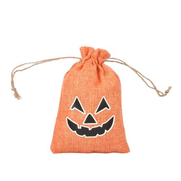 Sacs en Jute à Cordon de Serrage pour Rangement de Textiles de Maison d'Halloween pour Bonbons et Bijoux - Pochettes pour Fêtes et Événements Polyvalentes et Décoratives
