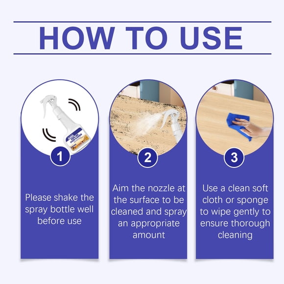 Clearance,Cleaning Supplies,Multipurpose Cleaner,Desk Cleaner Powerful Decontamination Plastic Desk Chair Desk Desk Office Wood Furniture Cleaning Agent100ml