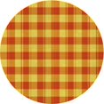 thumbnail image 1 of Ahgly Company Tapis d'Intérieur Ronds Transitionnels Lavables à la Machine Orange Rouge Orange, 6 Pieds Rond, 1 of 7