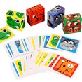 thumbnail image 1 of Amdohai Wooden Expression Puzzle Building Blocks Expression Matching Block Face Changing Puzzle Game Logical Thinking, 1 of 8