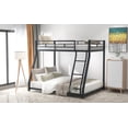 thumbnail image 3 of Metal Floor Bunk Bed, Twin over Full,Black(ETA:1.28), 3 of 11