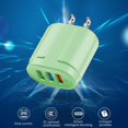 thumbnail image 2 of WIFKLSIIPG 3-port USB Charging Head Macaron Color Matching Charging Head Portable USB Charging Head, 2 of 4