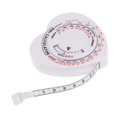 thumbnail image 1 of Tool Series Heart Body Mass Index Tape Measure Calculator Body Muscle Diet Plastic, 1 of 6