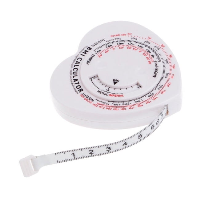 Tool Series Heart Body Mass Index Tape Measure Calculator Body Muscle Diet Plastic