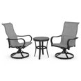 thumbnail image 1 of Four Seasons Courtyard Palermo 3 Piece Aluminum Bistro Chair and Table Set, 1 of 10