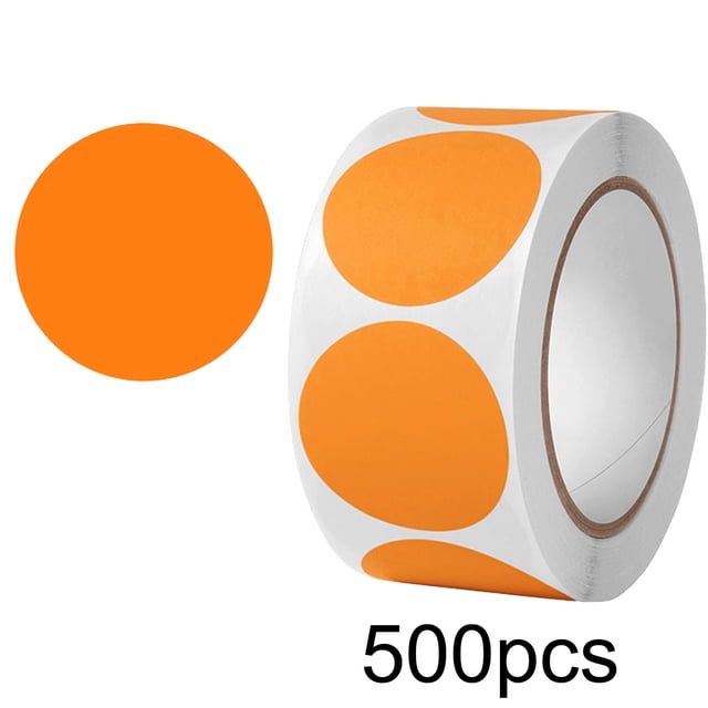 Uuiauoio 500Pcs Colored Dot Stickers, 1" Label Sticker Round Coding Labels Circle Dots Labels Circle Stickers for Office,Classroom,Family