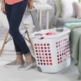 thumbnail image 3 of Sterilite White Wheeled 62L Hamper, 3 of 8