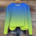 thumbnail image 4 of Yuyuzo Chandails en Molleton pour Filles Col Rond Manches Longues Décontracté Confortable Bloc de Couleur Pull d'Automne, 4 of 4