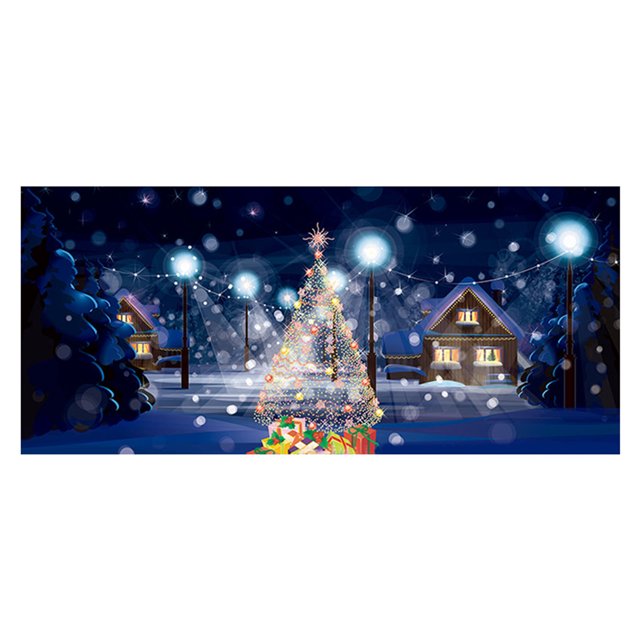 SIfdSeng Get it Fast Garage Door Banner Background Merry Garage Door Banner Cover Large Background for Outdoor Christma
