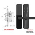 thumbnail image 3 of Serrure Intelligente à Contrôle par Application, Verrous Numériques avec Poignée, Clavier, Serrure Électronique de Porte pour Maison, Hôtel, Location, Connexion Bluetooth, Intelligente et Pratique, 3 of 4