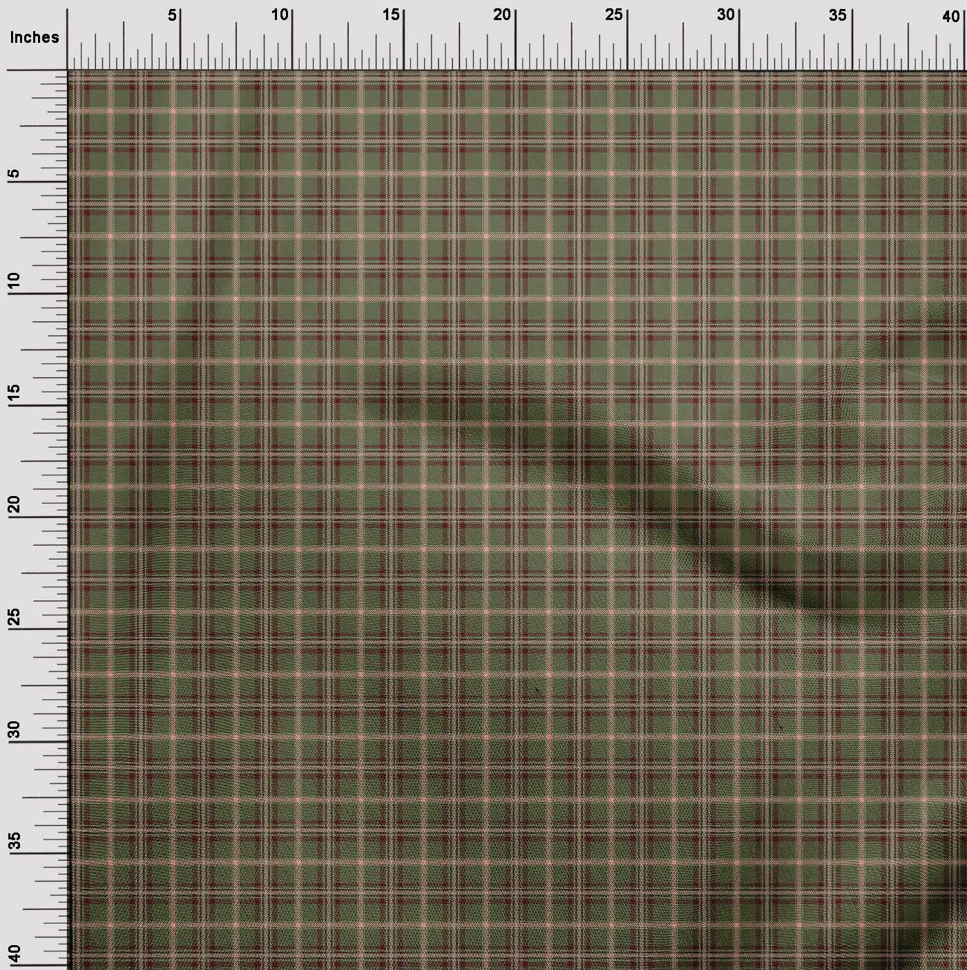 oneOone Viscose Jersey Fabric Tartan Check Print Fabric By Yard 60 Inch Wide