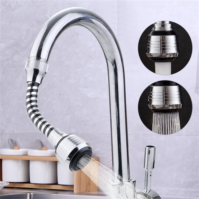 Yhmxh Gadgets Kitchen Essentials de Cuisine Rallonge de Robinet Éclaboussures Eau de Douche Domestique Économiseur d'Eau Buse de Filtre Rotative avec Joint Universel Accessoires d'Aide de Cuisine